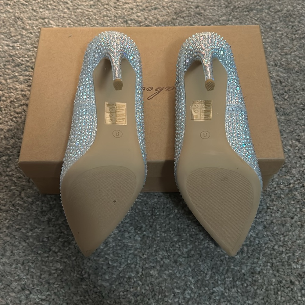 Silver Rhinestone Heels - Picture 4 of 8